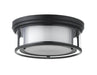 Flush Mount Z-Lite 426F16-MB Matte Black Willow 3 Light Flush Mount Z-Lite
