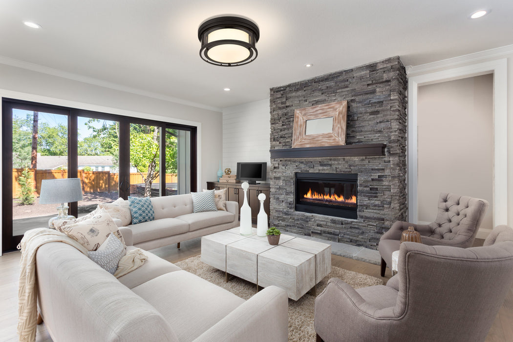 Flush Mount Z-Lite 426F16-MB Matte Black Willow 3 Light Flush Mount Z-Lite