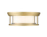 Flush Mount Z-Lite 426F16-OBR Olde Brass Willow 3 Light Flush Mount Z-Lite