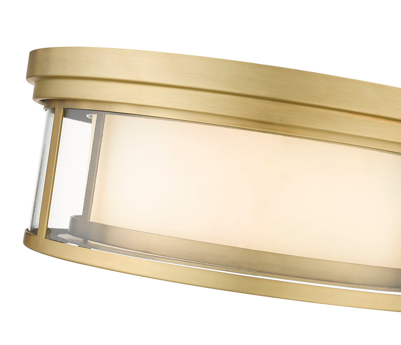 Flush Mount Z-Lite 426F16-OBR Olde Brass Willow 3 Light Flush Mount Z-Lite