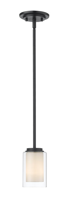 Pendant Z-Lite 426MP-MB Matte Black Willow 1 Light Pendant Z-Lite