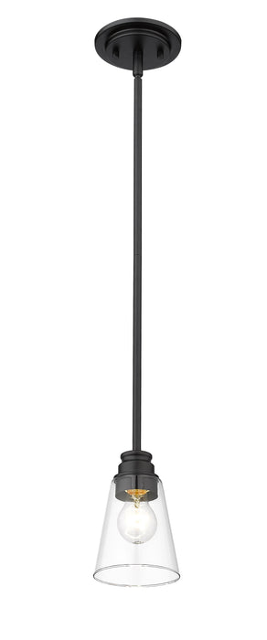 Pendant Z-Lite 428MP-MB Matte Black Annora 1 Light Pendant Z-Lite