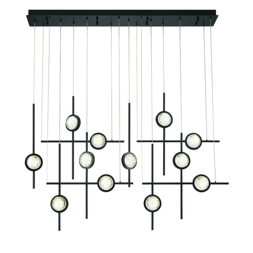 Eurofase 47256-026 Barletta 53" Anodized Black LED Chandelier