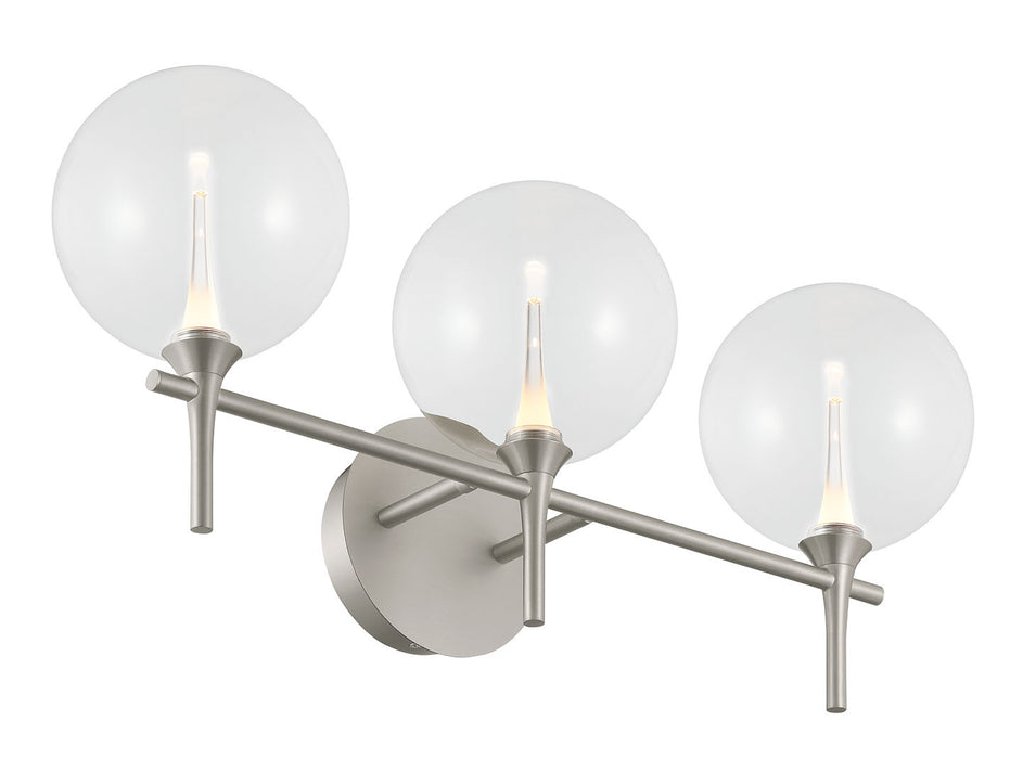 Eurofase 48914-017 Iissa 3-Light Satin Nickel LED Vanity Light