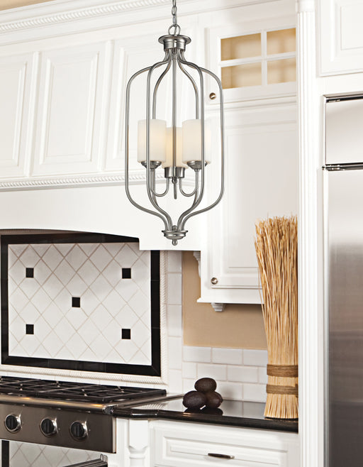 Chandelier Z-Lite 434-31-BN Brushed Nickel Cardinal 3 Light Chandelier Z-Lite