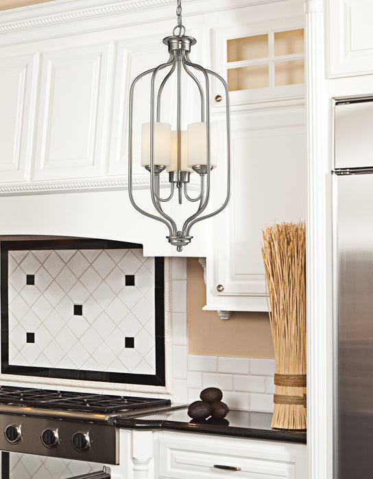 Chandelier Z-Lite 434-31-BN Brushed Nickel Cardinal 3 Light Chandelier Z-Lite