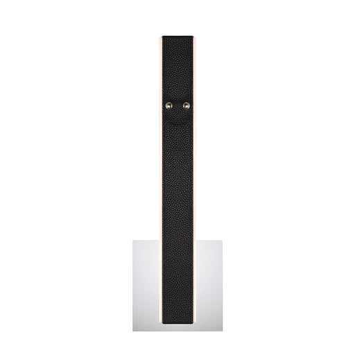 Wall Sconce Eurofase 43892-013 VERDURA 17" Leather Trimmed LED Wall Sconce in Black and Brown Eurofase