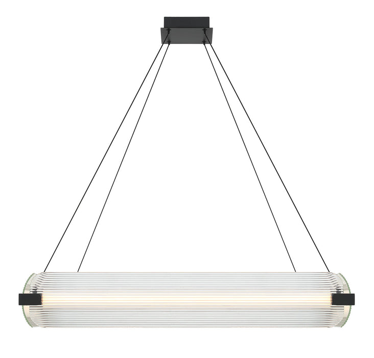 Eurofase 50052-028 Neoness 34" Matte Black LED Chandelier