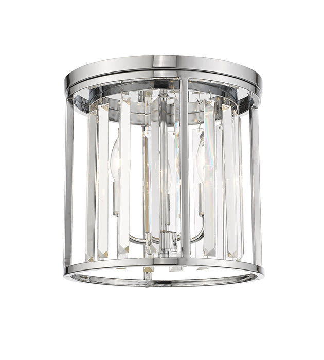 Flush Mount Z-Lite 439F12-CH Chrome Monarch 3 Light Flush Mount Z-Lite