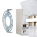 Vanity Light Thesis 207688A Blake 16 inch 4 light Polished Nickel and Champagne Gold 5CCT LED Vanity Light with Clear and Clear Ribbed Glass THESIS