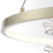 Eurofase 37344-016 Clayton 43" Brushed Silver LED Chandelier