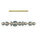 Eurofase 47257-023 Atomo 74" Gold LED Chandelier