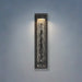 Exterior Wall Sconce Thesis 207732A Lionel 20 inch Textured Black LED Exterior Wall Sconce with Clear Water Glass Shade THESIS