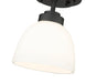 Flush Mount Z-Lite 443F1-MB Matte Black Ashton 1 Light Flush Mount Z-Lite