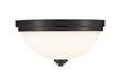 Flush Mount Z-Lite 443F2-MB Matte Black Ashton 2 Light Flush Mount Z-Lite