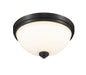 Flush Mount Z-Lite 443F2-MB Matte Black Ashton 2 Light Flush Mount Z-Lite
