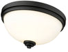Flush Mount Z-Lite 443F2-MB Matte Black Ashton 2 Light Flush Mount Z-Lite