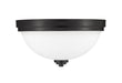 Flush Mount Z-Lite 443F2-MB Matte Black Ashton 2 Light Flush Mount Z-Lite