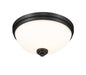Flush Mount Z-Lite 443F3-MB Matte Black Ashton 3 Light Flush Mount Z-Lite