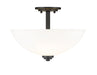 Semi Flush Mount Z-Lite 443SF-MB Matte Black Ashton 3 Light Semi Flush Mount Z-Lite