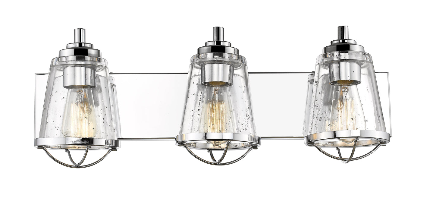 Vanity Z-Lite 444-3V-CH Chrome Mariner 3 Light Vanity Z-Lite