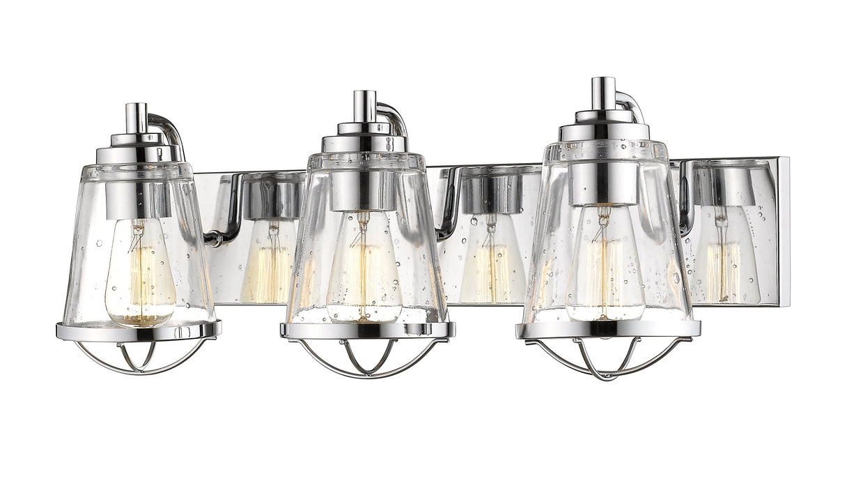 Vanity Z-Lite 444-3V-CH Chrome Mariner 3 Light Vanity Z-Lite