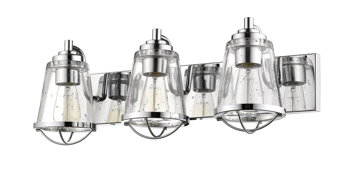 Vanity Z-Lite 444-3V-CH Chrome Mariner 3 Light Vanity Z-Lite