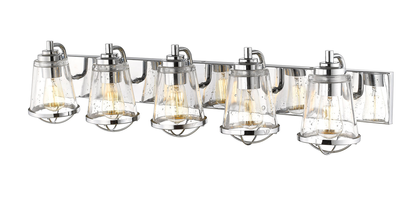 Vanity Z-Lite 444-5V-CH Chrome Mariner 5 Light Vanity Z-Lite