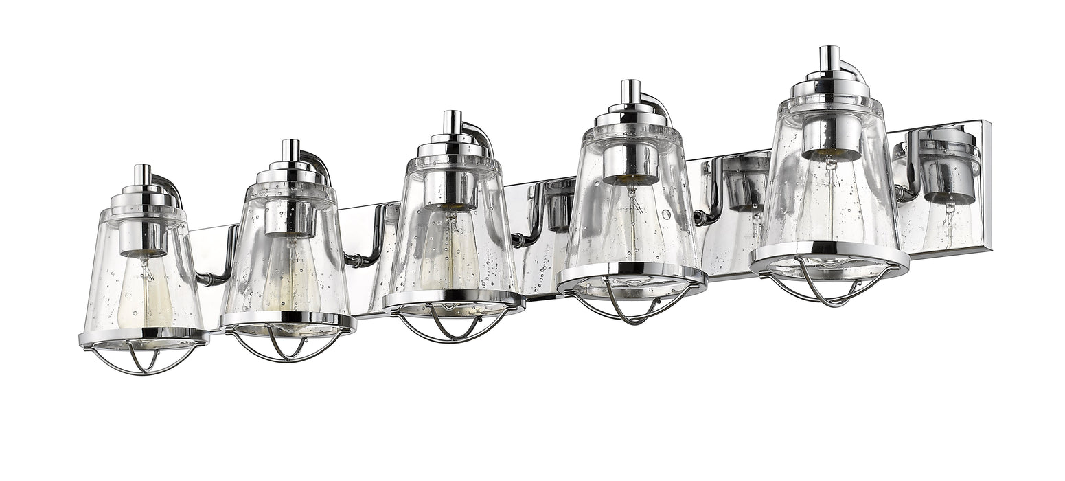 Vanity Z-Lite 444-5V-CH Chrome Mariner 5 Light Vanity Z-Lite