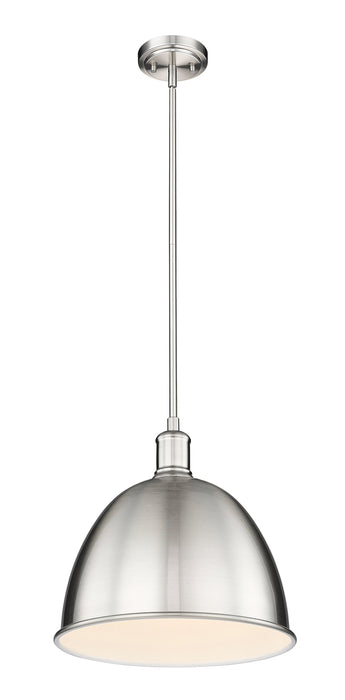 Pendant Z-Lite 4500P12-BN Brushed Nickel Sawyer 1 Light Pendant Z-Lite
