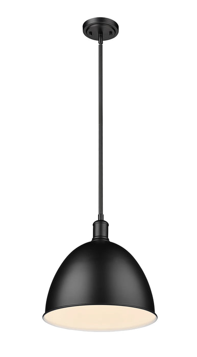 Pendant Z-Lite 4500P12-MB Matte Black Sawyer 1 Light Pendant Z-Lite