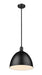 Pendant Z-Lite 4500P12-MB Matte Black Sawyer 1 Light Pendant Z-Lite