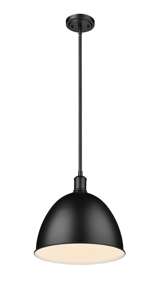 Pendant Z-Lite 4500P12-MB Matte Black Sawyer 1 Light Pendant Z-Lite
