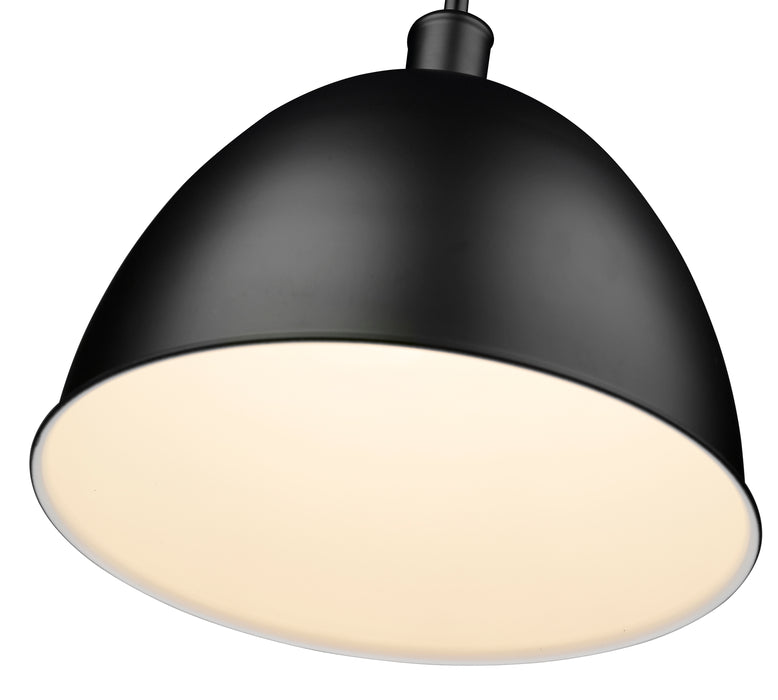 Z-Lite 4500P12-MB Matte Black Sawyer 1 Light Pendant