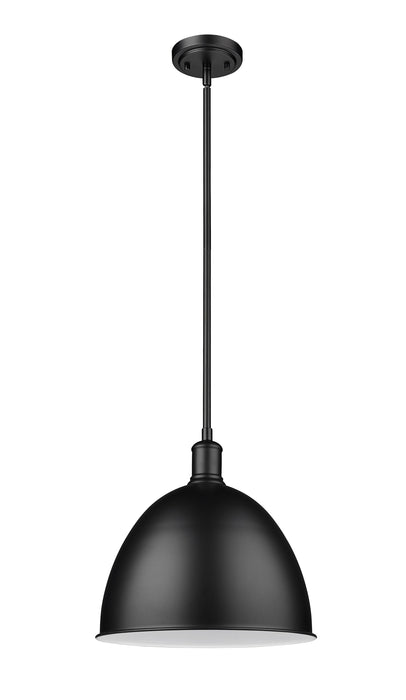 Pendant Z-Lite 4500P12-MB Matte Black Sawyer 1 Light Pendant Z-Lite
