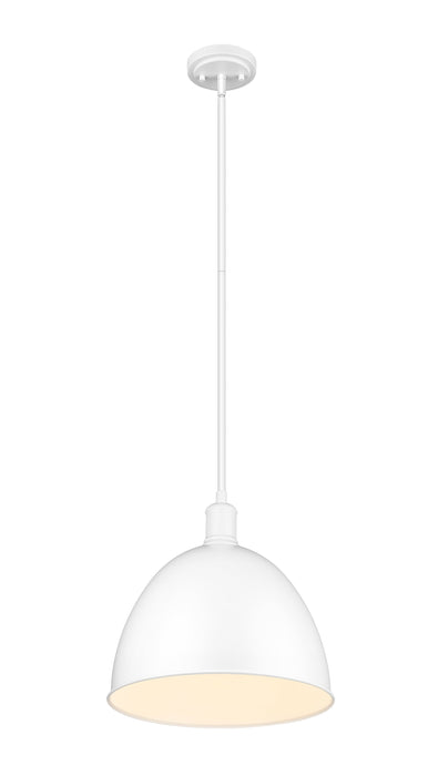 Pendant Z-Lite 4500P12-SW Satin White Sawyer 1 Light Pendant Z-Lite