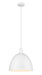 Pendant Z-Lite 4500P12-SW Satin White Sawyer 1 Light Pendant Z-Lite