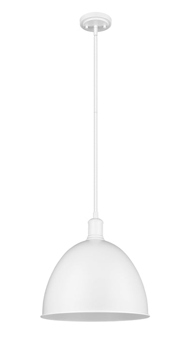 Pendant Z-Lite 4500P12-SW Satin White Sawyer 1 Light Pendant Z-Lite