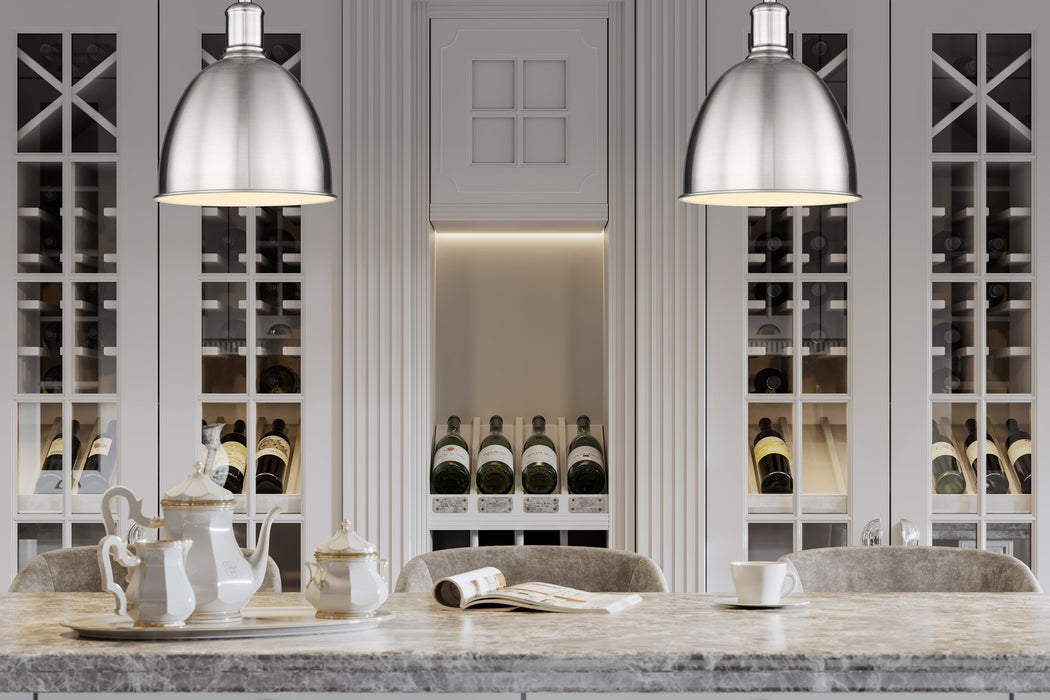 Pendant Z-Lite 4500P8-BN Brushed Nickel Sawyer 1 Light Pendant Z-Lite