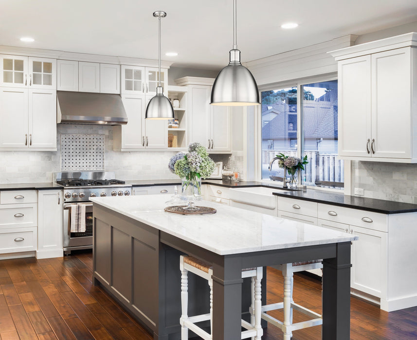 Pendant Z-Lite 4500P8-BN Brushed Nickel Sawyer 1 Light Pendant Z-Lite