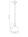 Pendant Z-Lite 4500P8-BRZ Bronze Sawyer 1 Light Pendant Z-Lite