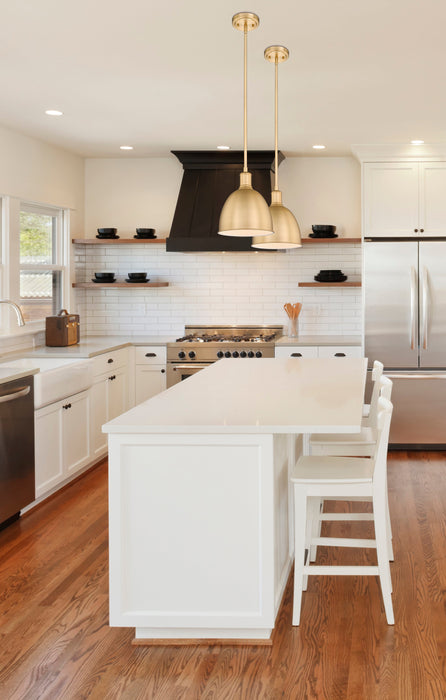 Pendant Z-Lite 4500P8-CB Classic Brass Sawyer 1 Light Pendant Z-Lite