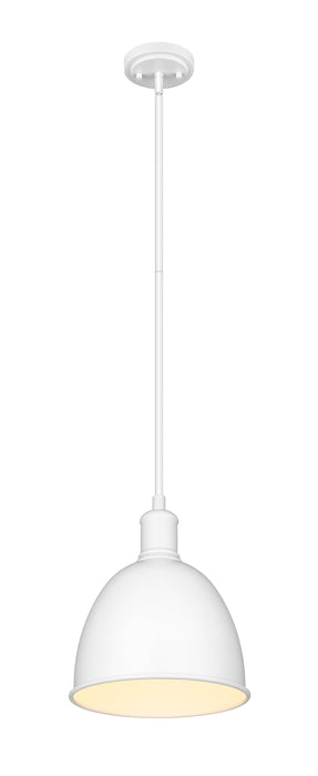 Pendant Z-Lite 4500P8-SW Satin White Sawyer 1 Light Pendant Z-Lite