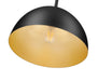 Pendant Z-Lite 4501P12-MB Matte Black Vega 1 Light Pendant Z-Lite