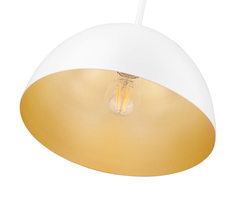 Pendant Z-Lite 4501P12-MW Matte White Vega 1 Light Pendant Z-Lite