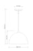 Pendant Z-Lite 4501P12-MW Matte White Vega 1 Light Pendant Z-Lite