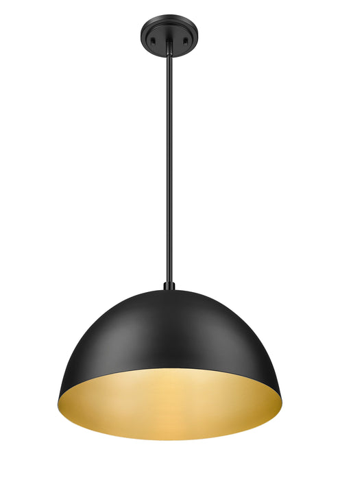 Pendant Z-Lite 4501P16-MB Matte Black Vega 1 Light Pendant Z-Lite