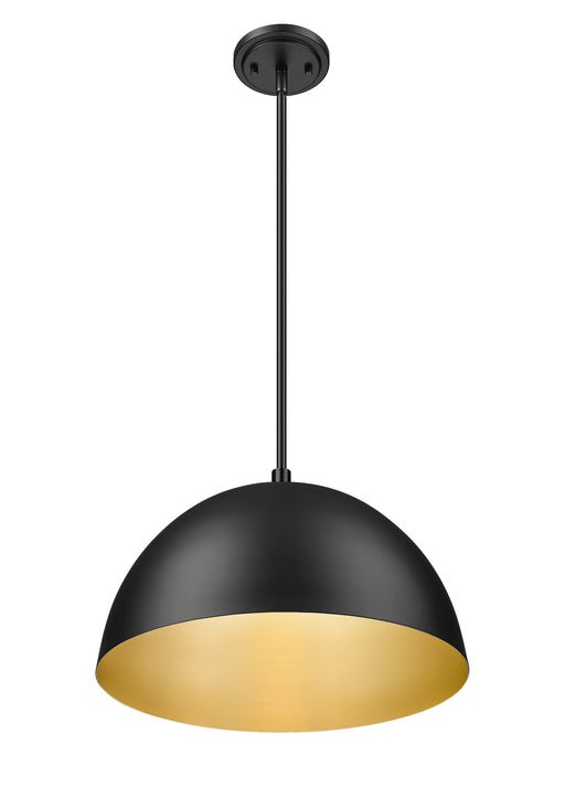 Pendant Z-Lite 4501P16-MB Matte Black Vega 1 Light Pendant Z-Lite