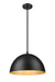 Pendant Z-Lite 4501P16-MB Matte Black Vega 1 Light Pendant Z-Lite