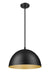 Pendant Z-Lite 4501P16-MB Matte Black Vega 1 Light Pendant Z-Lite